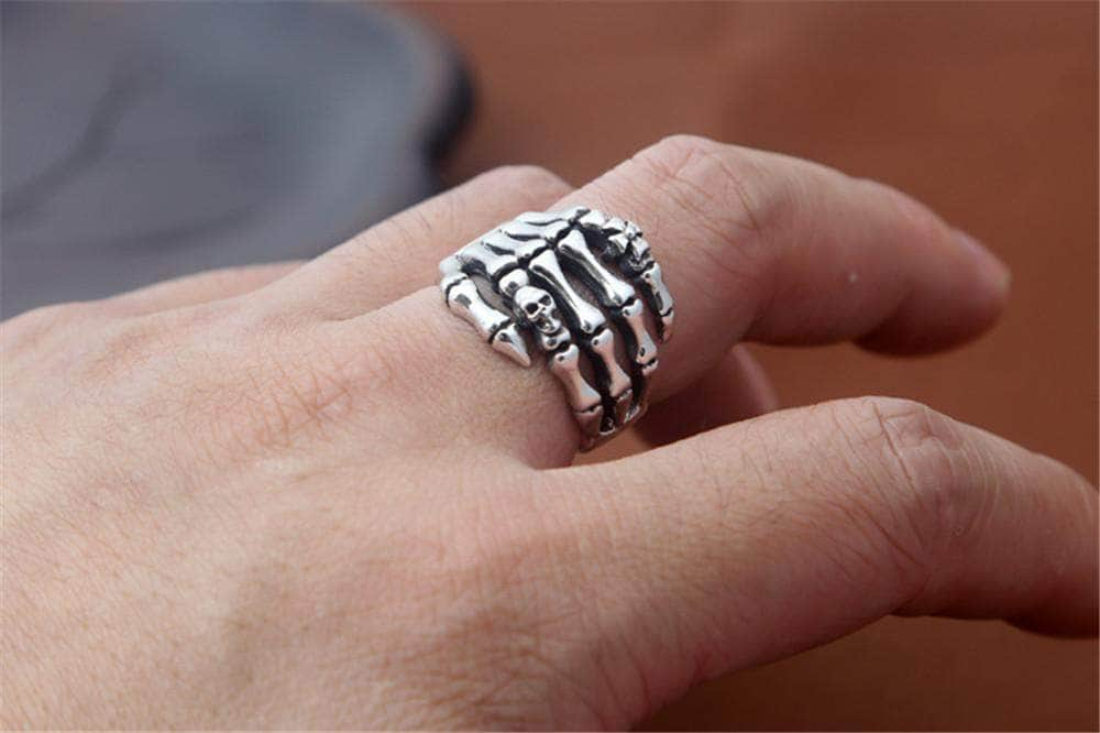 Bague Biker - Main Squelette Argent - Mr. Biker