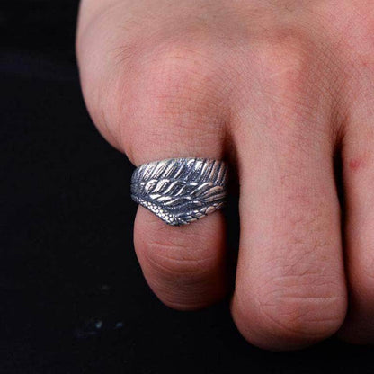 Bague Biker - Aile d'Ange (Argent) - Mr. Biker