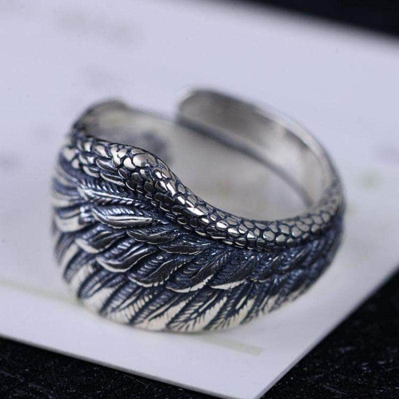 Bague Biker - Aile d'Ange (Argent) - Mr. Biker