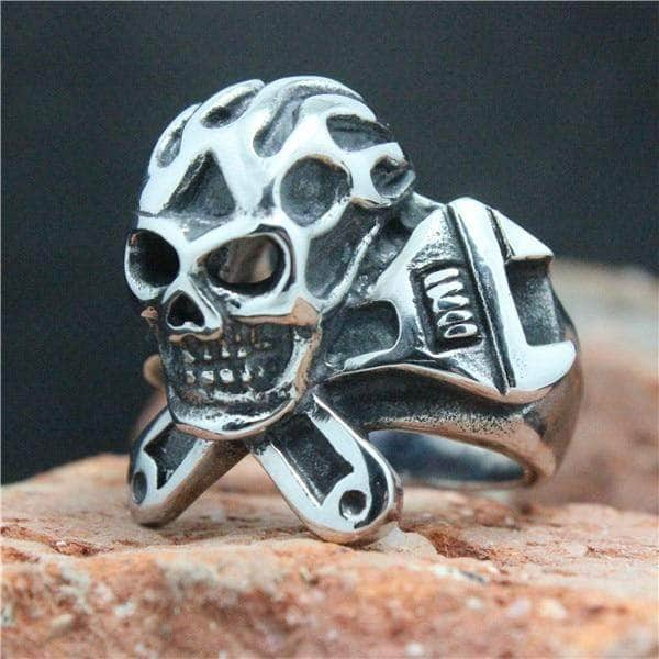 Bague tête discount de mort ss