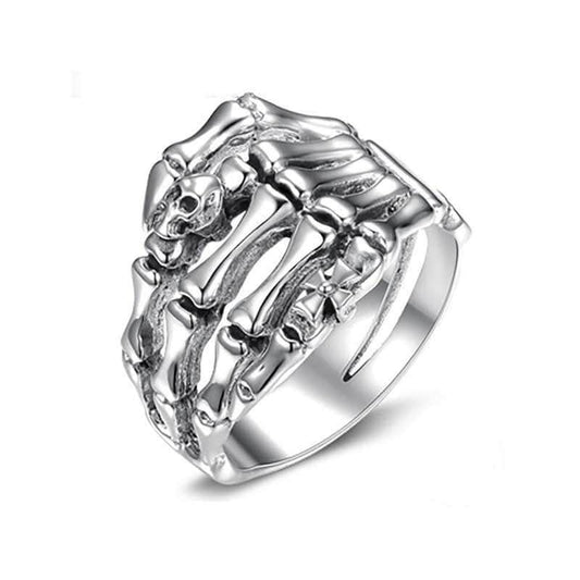 Bague Main Squelette Argent 55