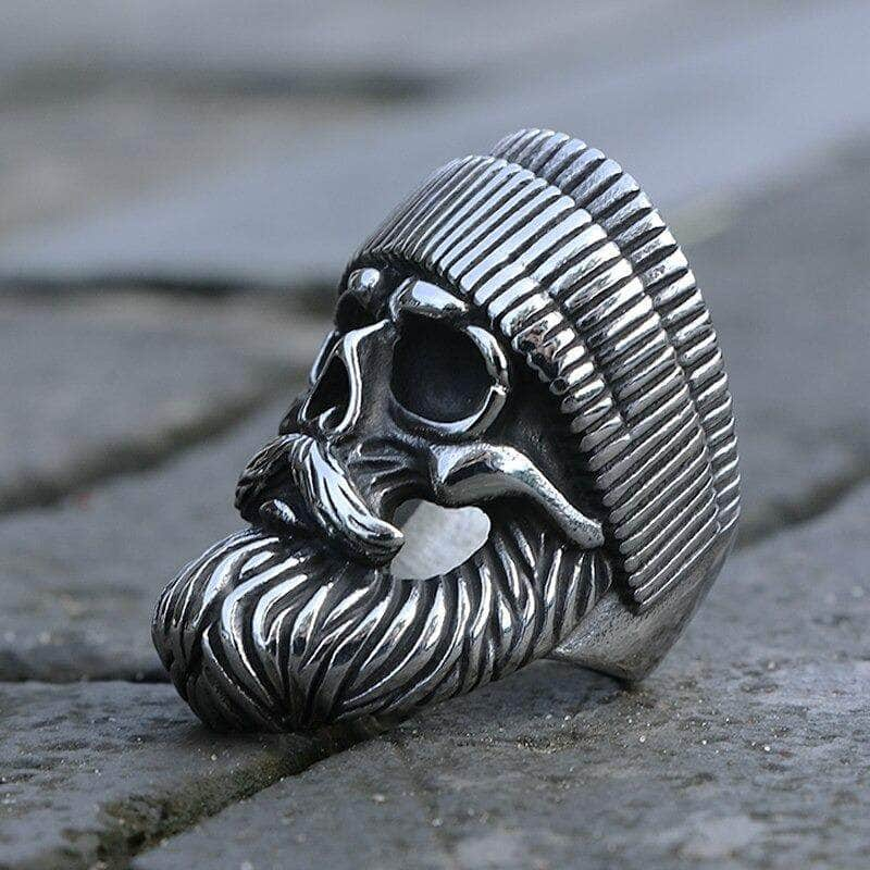 Bague Tête de Mort Barbu