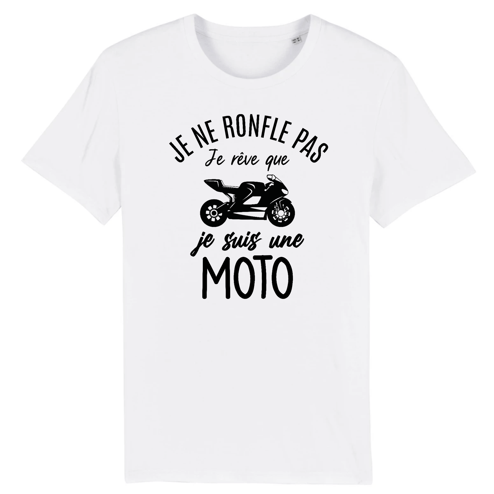 Tee Shirt Humour, Je ne ronfle pas, je rêve que je suis une moto