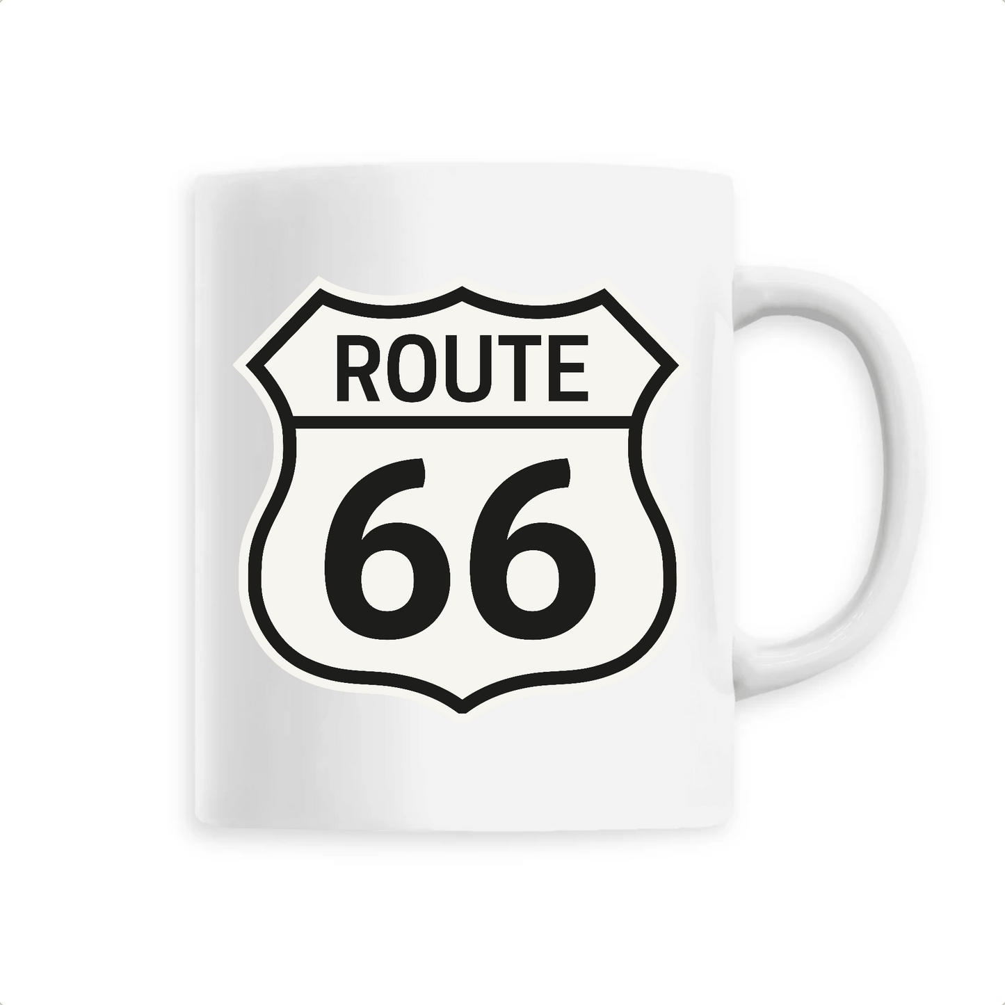Mug Route 66 Unique / Blanc