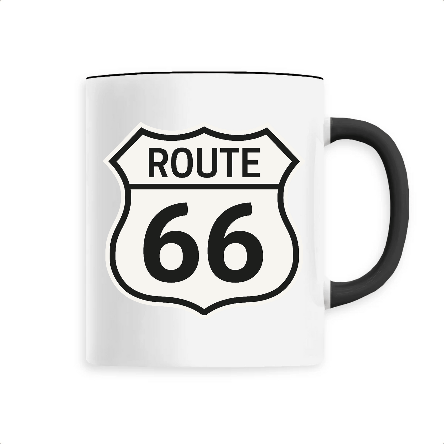 Mug Route 66 Unique / Noir