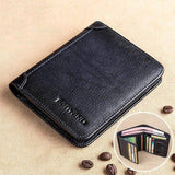 Portefeuille Cuir Marron Vintage Cuir Noir