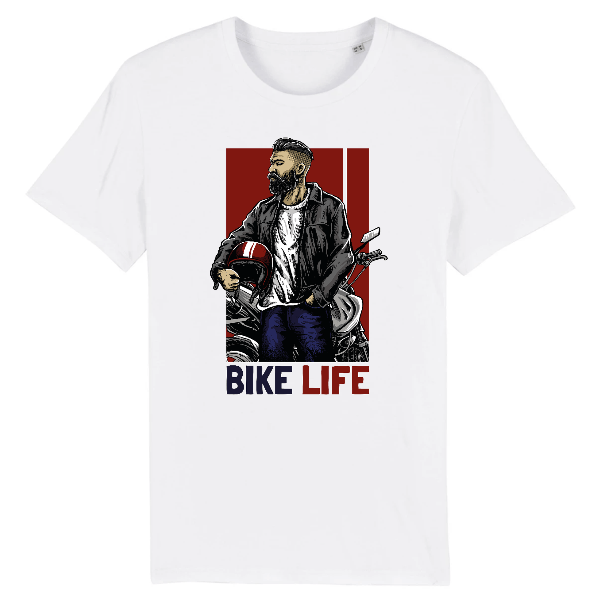 T-shirt Bike Life | Mr.Biker XS / Blanc