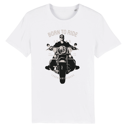 T-Shirt Biker Born To Ride | Mr.Biker XS / Blanc