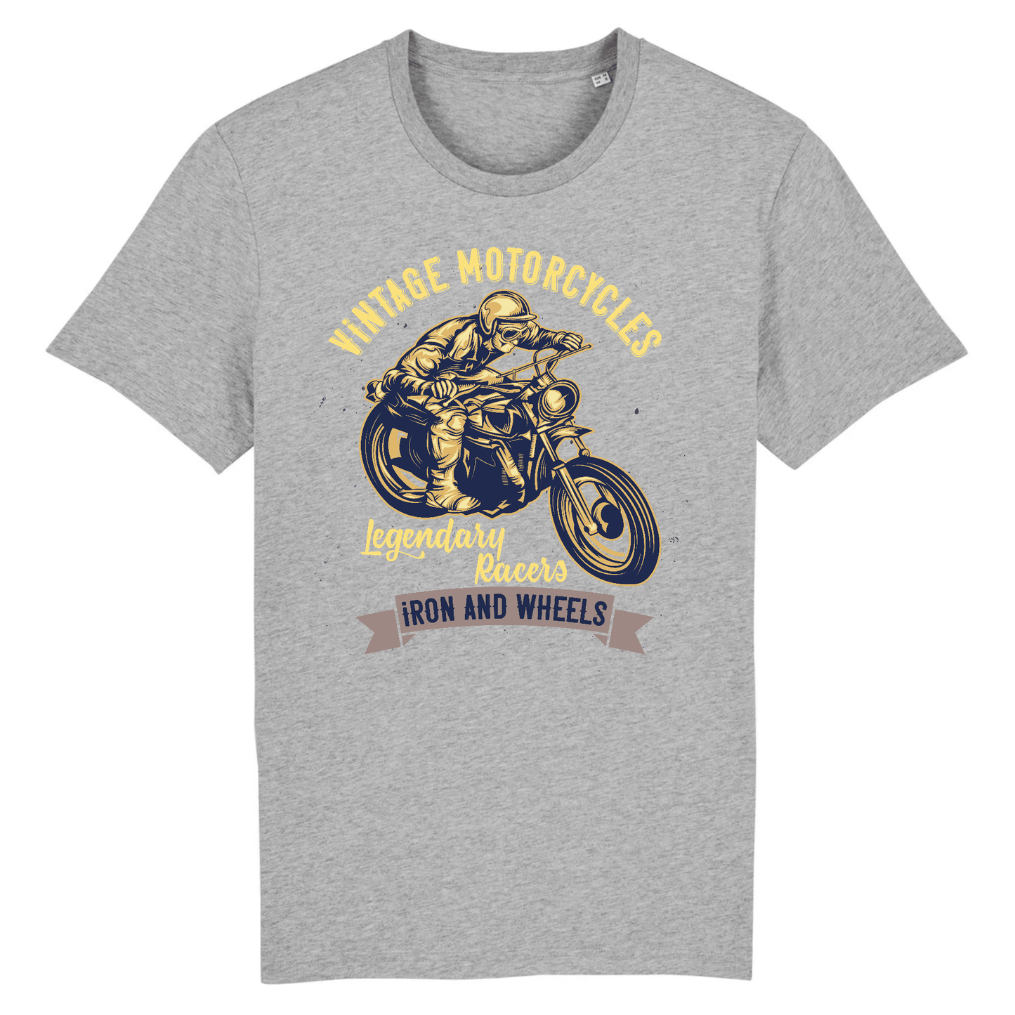 T-shirt Biker Vinatge | Mr.Biker XS / Gris
