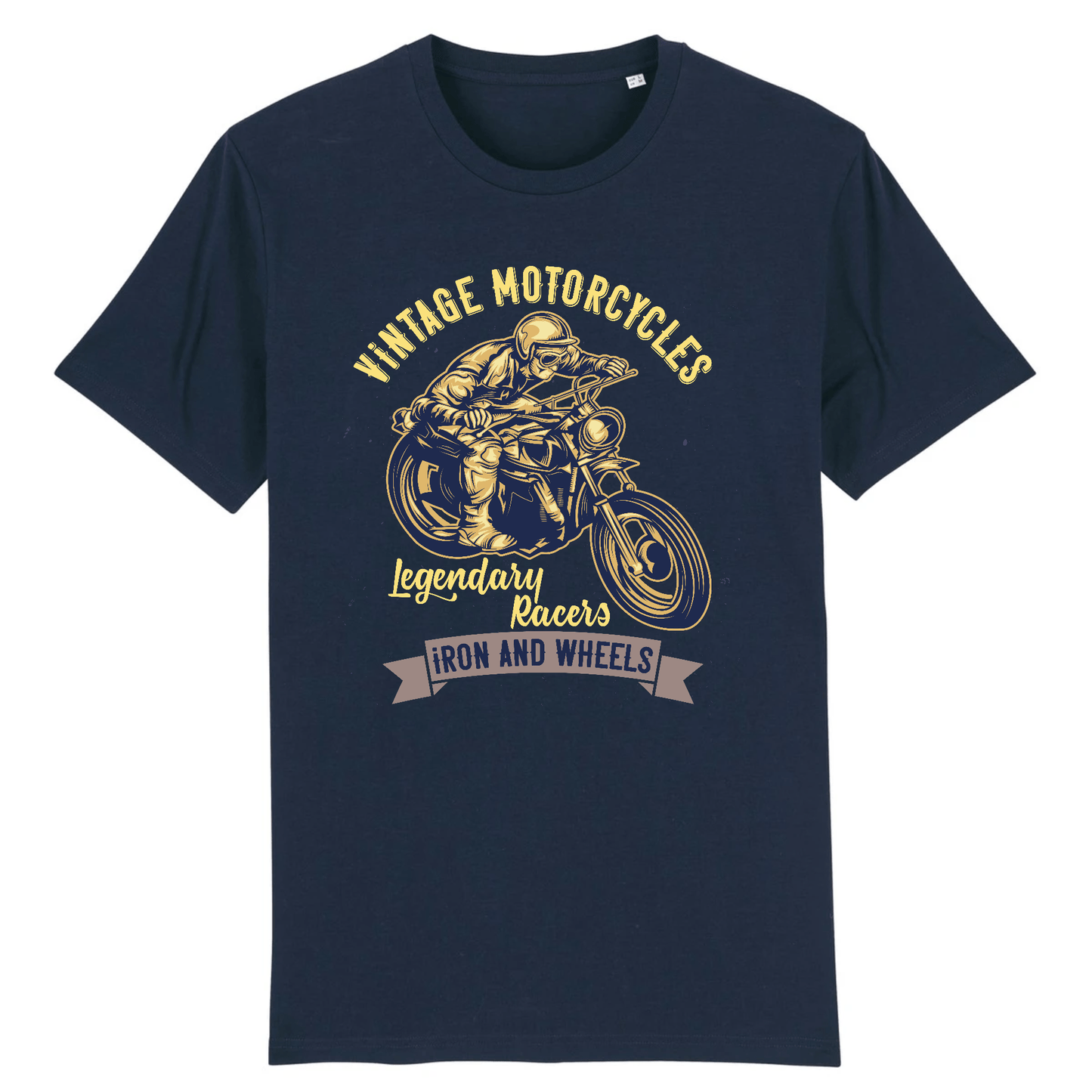T-shirt Biker Vinatge | Mr.Biker XS / Marine