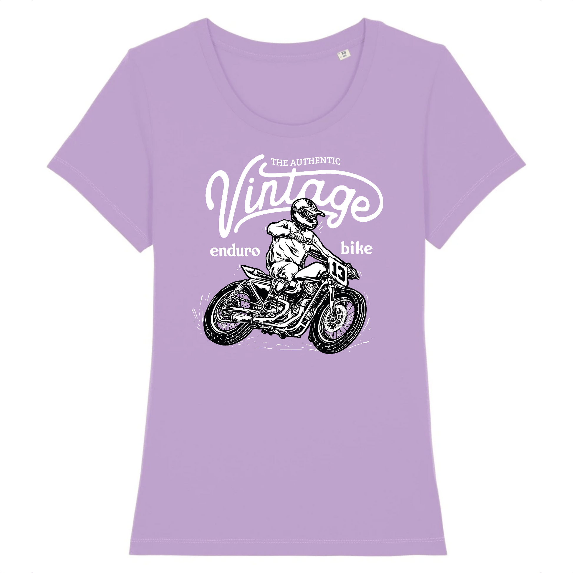 T-shirt Femme Moto Vintage XS / Lavande