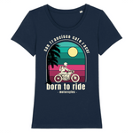 T-shirt Motarde Born To Ride | Mr.Biker XS / Marine