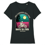 T-shirt Motarde Born To Ride | Mr.Biker XS / Noir