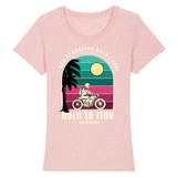 T-shirt Motarde Born To Ride | Mr.Biker XS / Rose