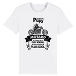 T-shirt Papy Motard XS / Blanc