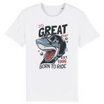 T-shirt Requin Méchant XS / Blanc