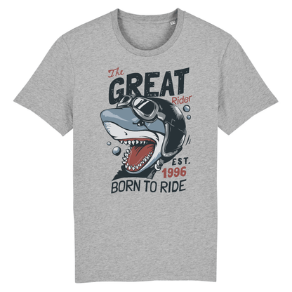 T-shirt Requin Méchant XS / Gris
