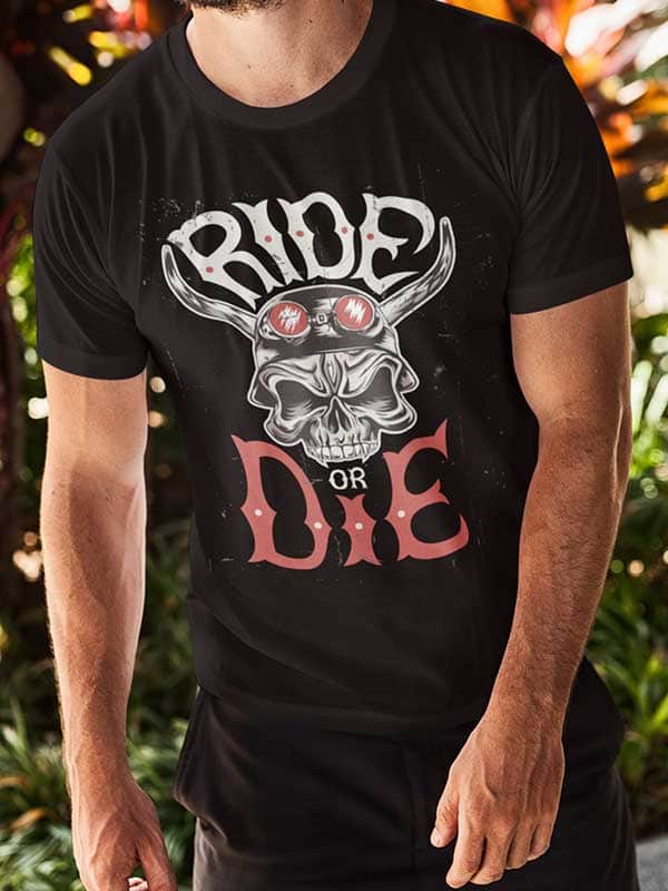 T-shirt Ride or Die | Mr.Biker