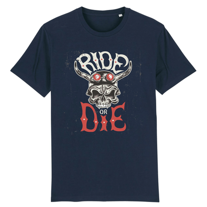 T-shirt Ride or Die | Mr.Biker XS / Marine