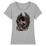 T-shirt Tête de Mort Femme | Mr.Biker XS / Gris