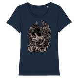 T-shirt Tête de Mort Femme | Mr.Biker XS / Marine