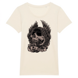 T-shirt Tête de Mort Femme | Mr.Biker XS / Naturel