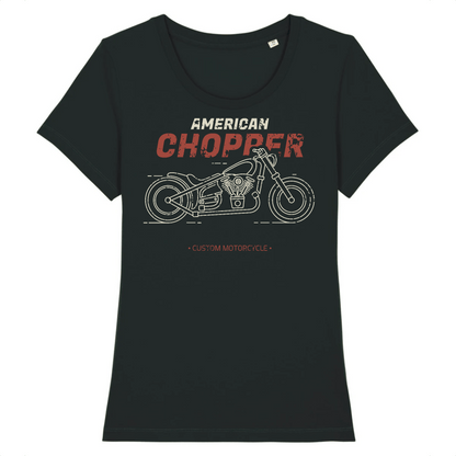 Tee shirt Femme Chopper | Mr.Biker XS / Noir