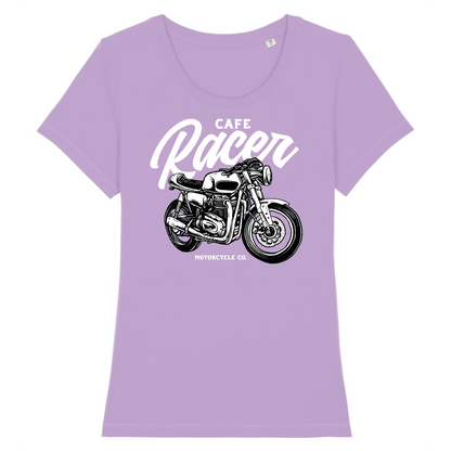Tee shirt Moto Café Race Femme | Mr.Biker XS / Lavande