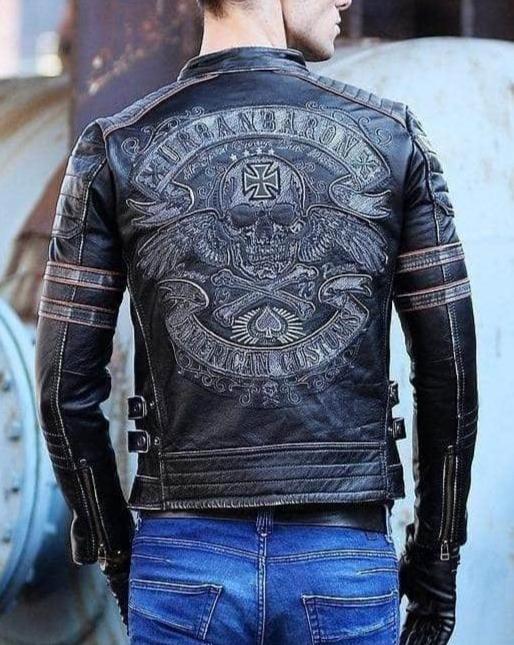 Blouson cuir biker new arrivals