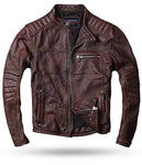 Veste Cuir motard vintage
