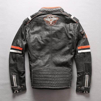 Veste Cuir Moto Vintage